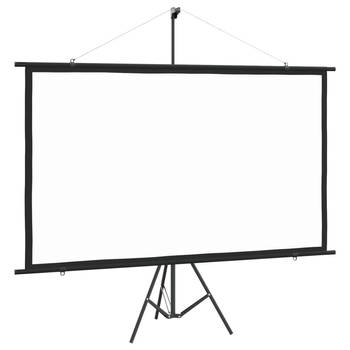 The Living Store Projectiescherm Statief - 205 x 122 cm - Matwit - 90" - 16-9