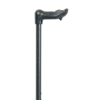 Classic Canes Verstelbare wandelstok - Zwart - Rechtshandig - Ergonomisch handvat - Roestvrijstaal - Lengte 82 - 105 cm