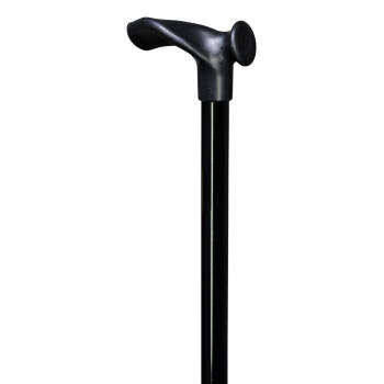 Gastrock Verstelbare wandelstok - Zwart - Linkshandig - Relax-grip - Ergonomisch handvat - Aluminium - Lengte 76 - 99 cm