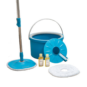 Livington Clean Water Spin Mop friswater-dweilsysteem inclusief reiniger en pads