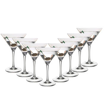 OTIX Martini Glazen Transparant 8 Stuks 300 ml Cocktail Set