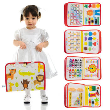 Montiplay® Montessori Speelgoed - Sensorisch Speelgoed - Activiteitenbord - Busy Board - Educatief speelgoed - Wit