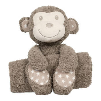 Bo Jungle B-plush toy Knuffel met deken Tambo het Aapje