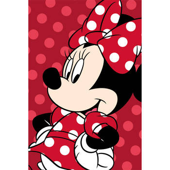 Disney Minnie Mouse Fleeceplaid Dots - 110 x 140 cm - Polyester