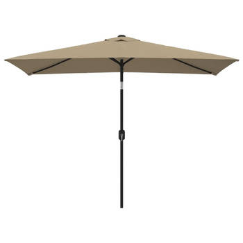 The Living Store Parasol Exclusive - 300x200x252 cm - Taupe - Polyester - 38 mm paaldiameter