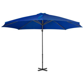 The Living Store Hangende Parasol - Azuurblauw - 300 x 238 cm - UV-beschermend polyester