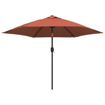 The Living Store Parasol tuin - terracotta - 300 x 222 cm (ø x H) - stof en staal