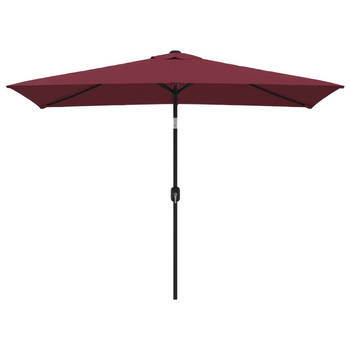 The Living Store Parasol Bordeauxrood 300 x 200 x 252 cm - UV-beschermend Polyester