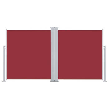 The Living Store zijluifel Grote - Uittrekbaar - Rood - 160 x (0-600) cm - UV-bestendig