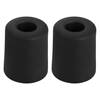 Deltafix Deurbuffer - 2x - deurstopper - zwart - rubber - 35 x 30 mm - Deurstoppers