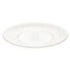 Plasticforte onbreekbare taart/gebakbordjes - kunststof - kristal stijl - transparant - dia 15 cm - Gebaksborden