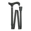 Classic Canes Opvouwbare wandelstok - Zwart - Aluminium - XL wandelstok - Derby handvat - Lengte 90 - 100 cm