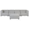 Beliani AREZZO - Loungeset-Grijs-Polyester