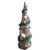 Gerimport LED piramide kerstboom - H40 cm - rotan - kerstverlichting - kerstverlichting figuur
