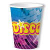 Disco feest wegwerp bekertjes - 10x - 250 ml - karton - jaren 80/disco themafeest - Feestbekertjes