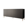 Meubella Dressoir King - 180 cm - Mat zwart