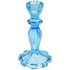 Rex london kaarsenhouder tall glass blauw