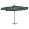 The Living Store Parasol 350 cm - aluminium paal - groen - waterdicht