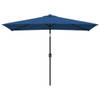 The Living Store Tuinparasol - 300 x 200 x 252 cm - azuurblauw - UV-beschermend polyester