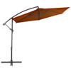 The Living Store Parasol Rechthoek - Terracotta - 300 x 244 cm - UV-beschermend polyester