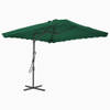 The Living Store Parasol Elegant Groen 250x250x230cm - UV-beschermend en anti-vervagend polyester