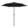 The Living Store Tuinparasol - 270 x 246 cm - zwart