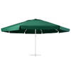 The Living Store Parasoldoek 600 cm - Groen - 100% Polyester - Water- en UV-bestendig