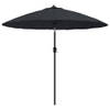 The Living Store Tuinparasol - UV-beschermend en anti-vervagend - 270 x 246 cm - Zwart - Aluminium paal - 38 mm