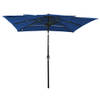 The Living Store Parasol 3-laags Bescherming - UV-Bestendig Polyester - Aluminium Paal en Baleinen - Inklapbaar -