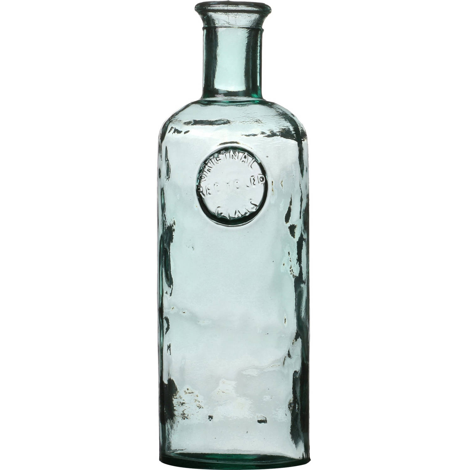 Natural Living Bloemenvaas Olive Bottle transparant glas D13 x H45 cm Fles vazen Vazen