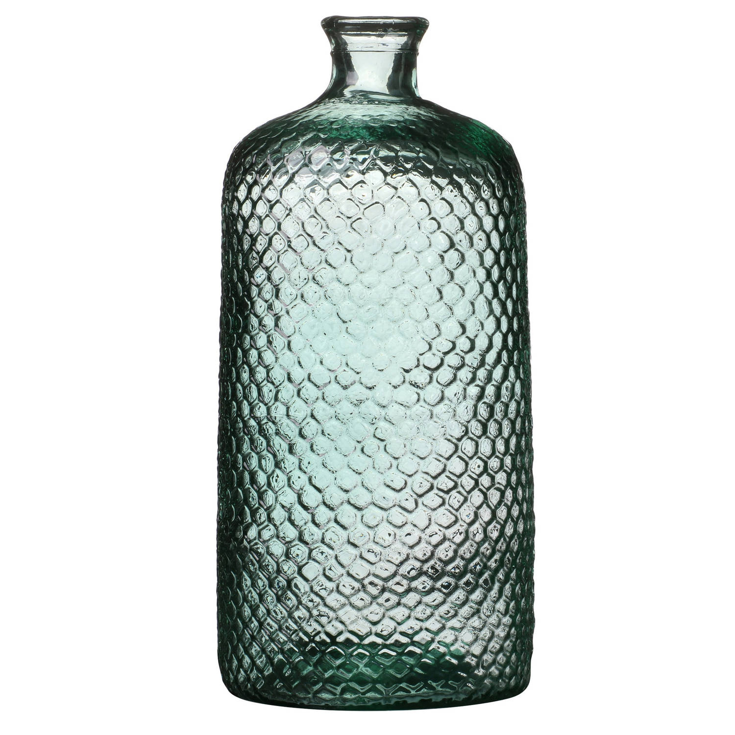 Natural Living Vaas Scubs Bottle geschubt glas D18xH42cm