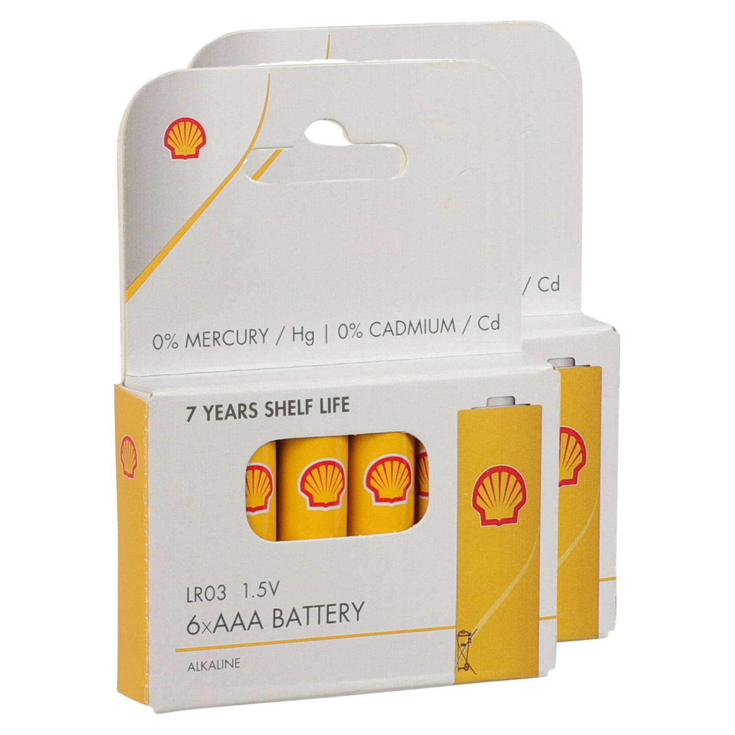 Shell Batterijen AAA type 12x stuks Alkaline Minipenlites AAA batterijen