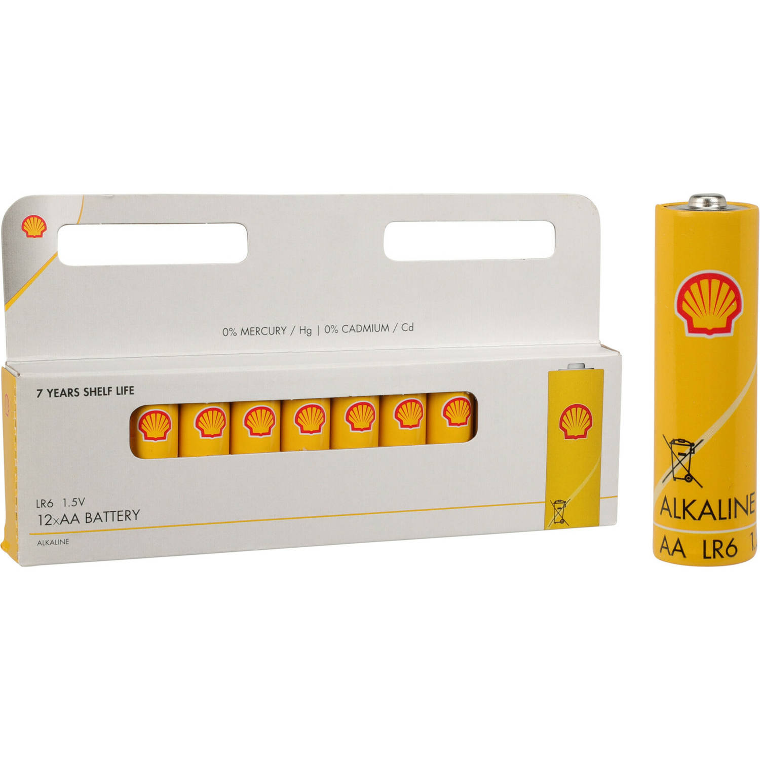 Shell Batterijen Penlite - AA type - 12x stuks - Alkaline - Long life