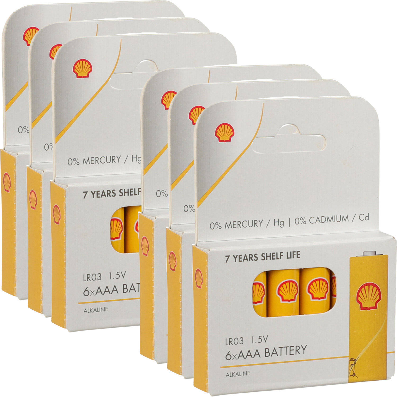 Shell Batterijen AAA type 36x stuks Alkaline Minipenlites AAA batterijen