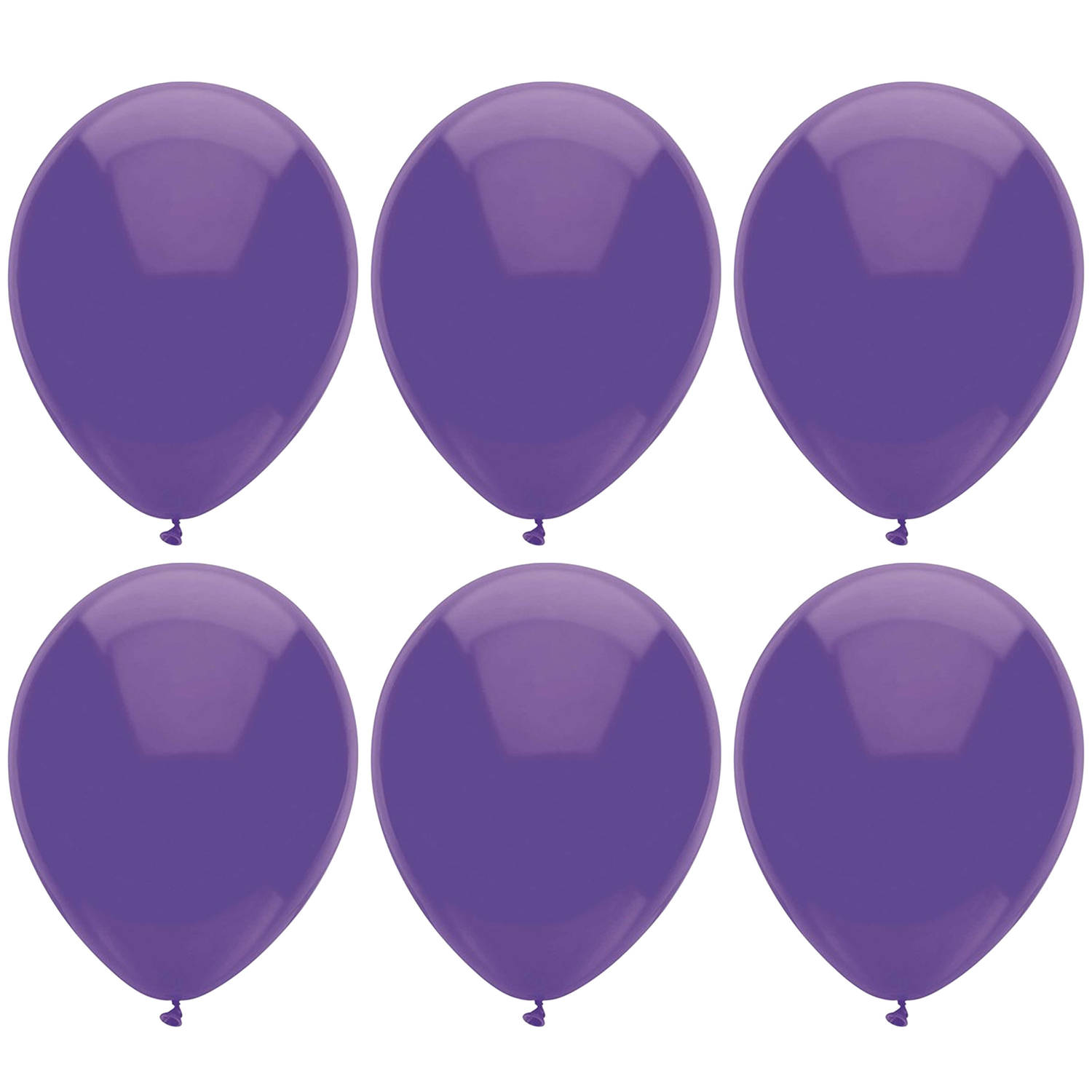 Ballonnen verjaardag/thema feest - 200x stuks - paars - 29 cm - Ballonnen