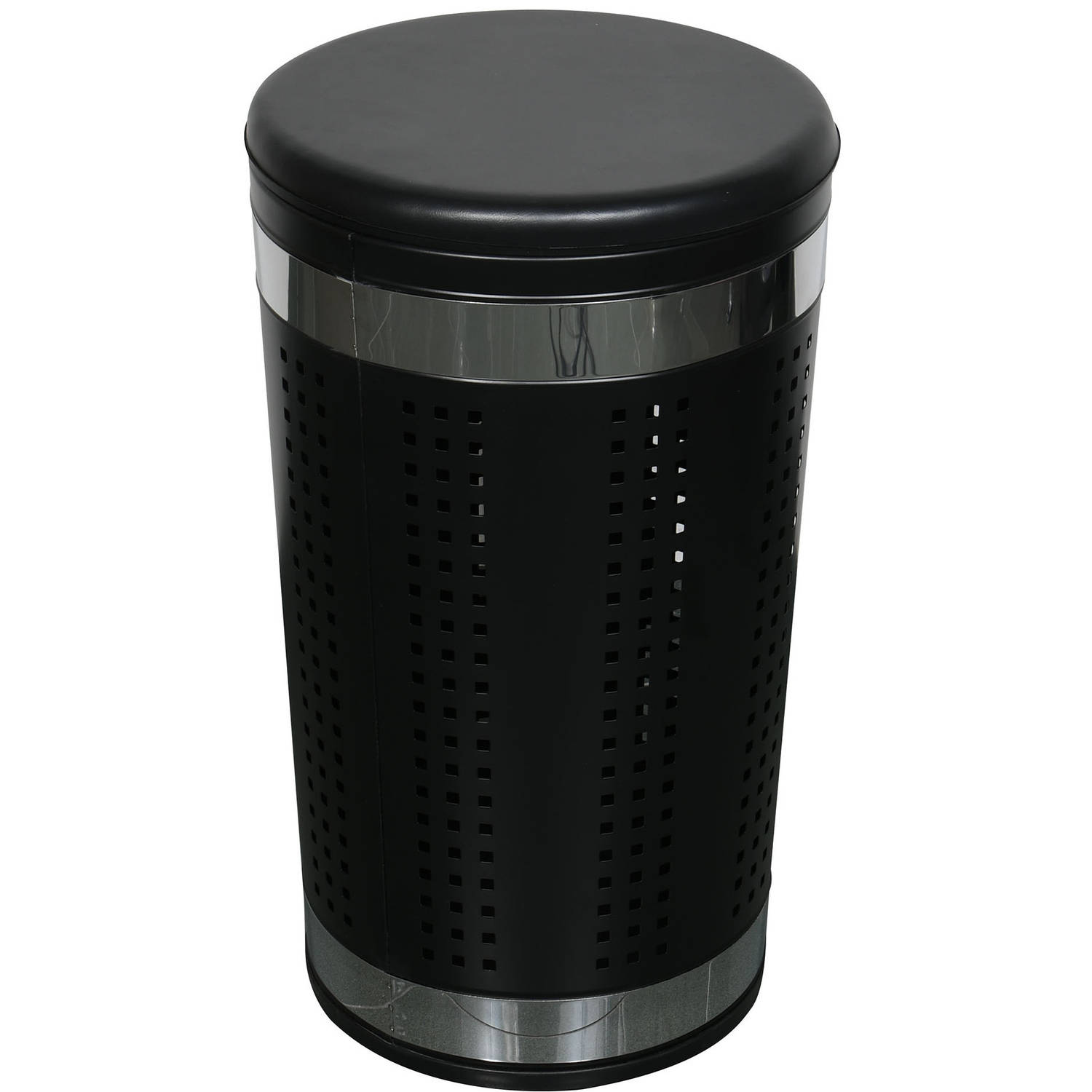 MSV Wasmand Dubai rvs metaal zwart 46 liter compartiment 35 x 60 cm Wasmanden
