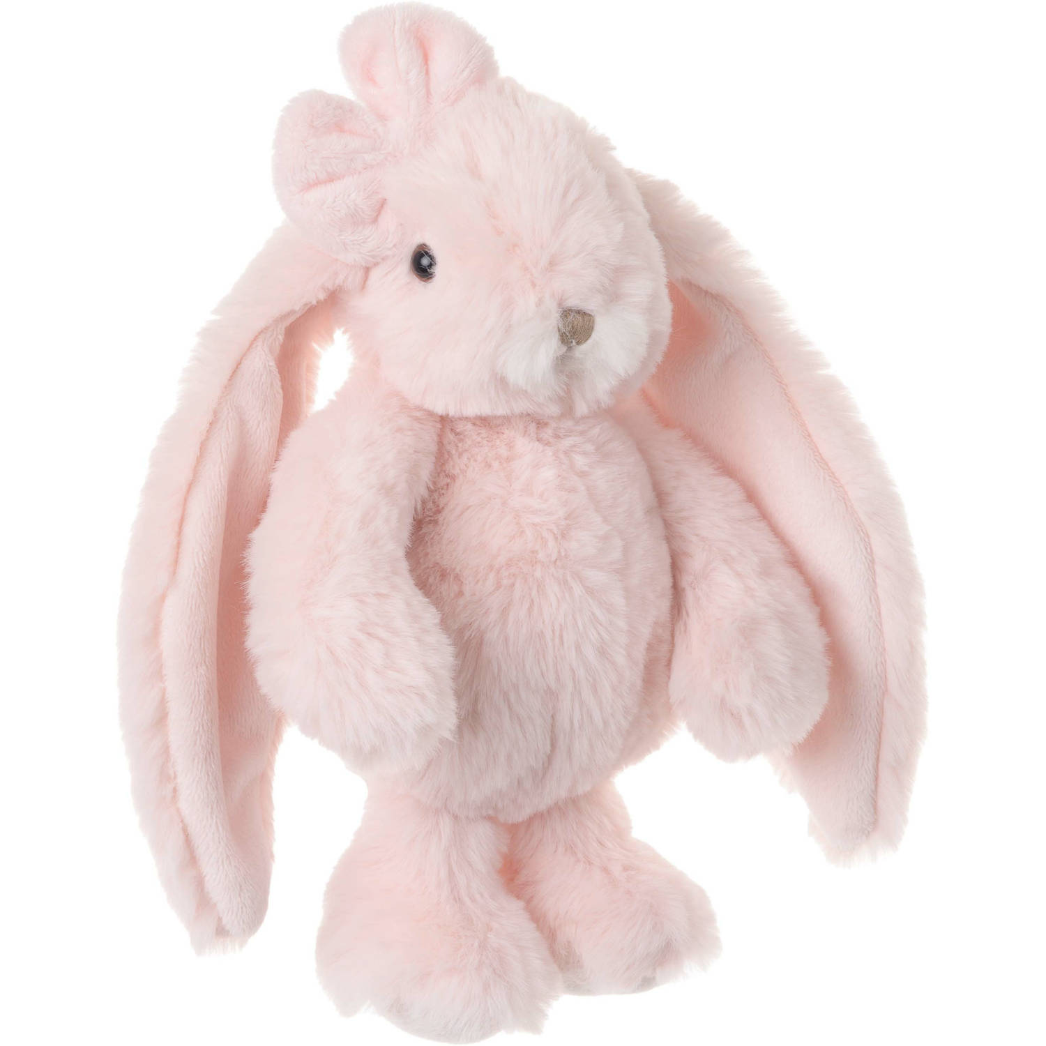 Bukowski pluche konijn knuffeldier - lichtroze - staand - 22 cm - Luxe kwaliteit knuffels