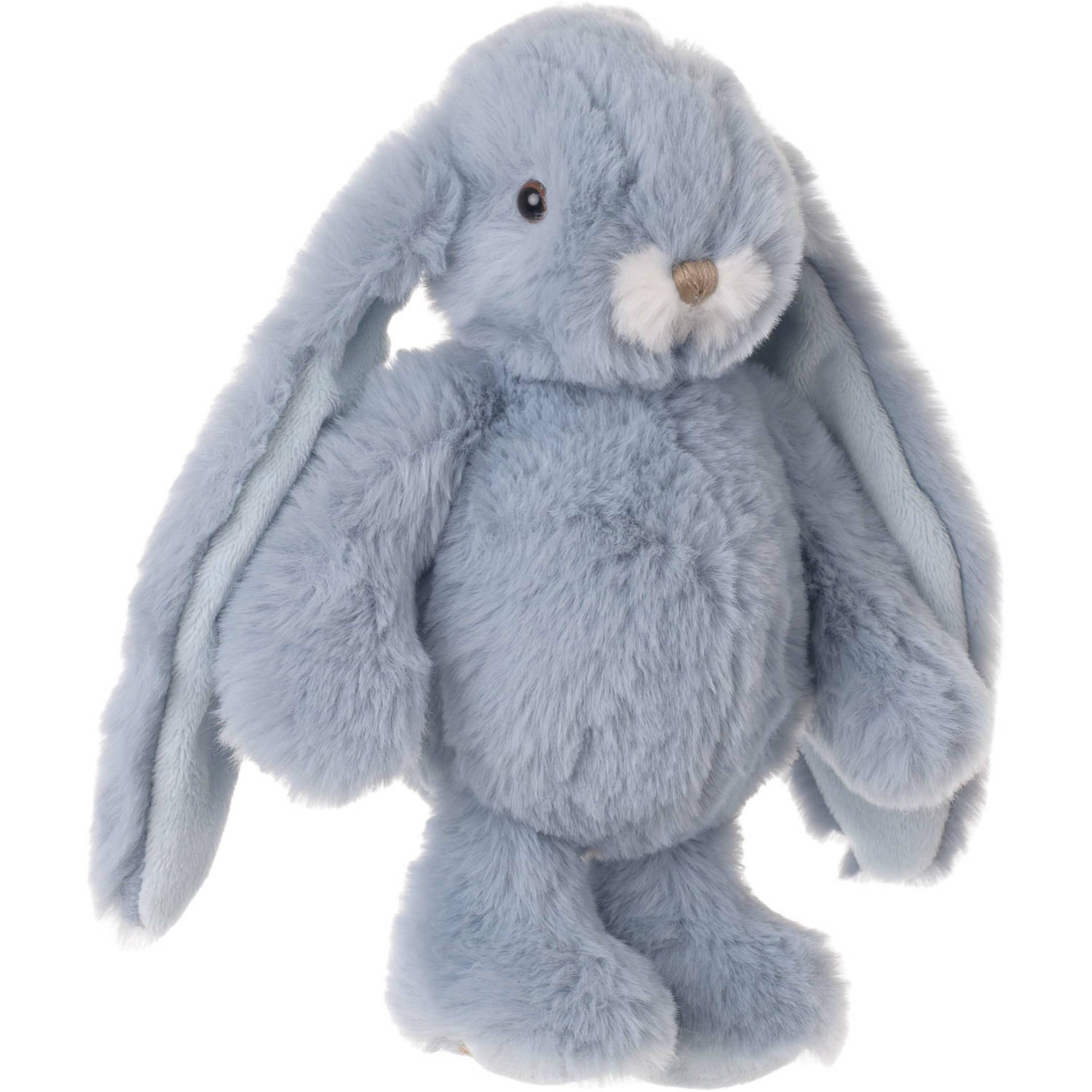 Bukowski pluche konijn knuffeldier - lichtblauw - staand - 22 cm - Luxe kwaliteit knuffels