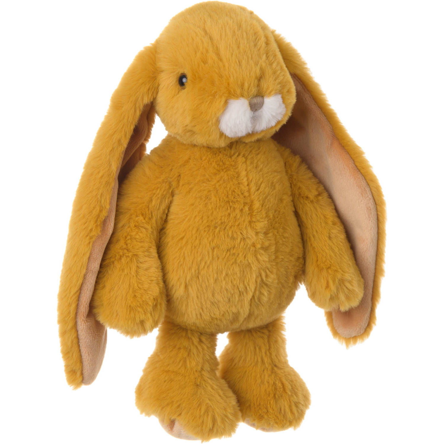 Bukowski pluche konijn knuffeldier - dark okergeel - staand - 30 cm - Luxe kwaliteit knuffels