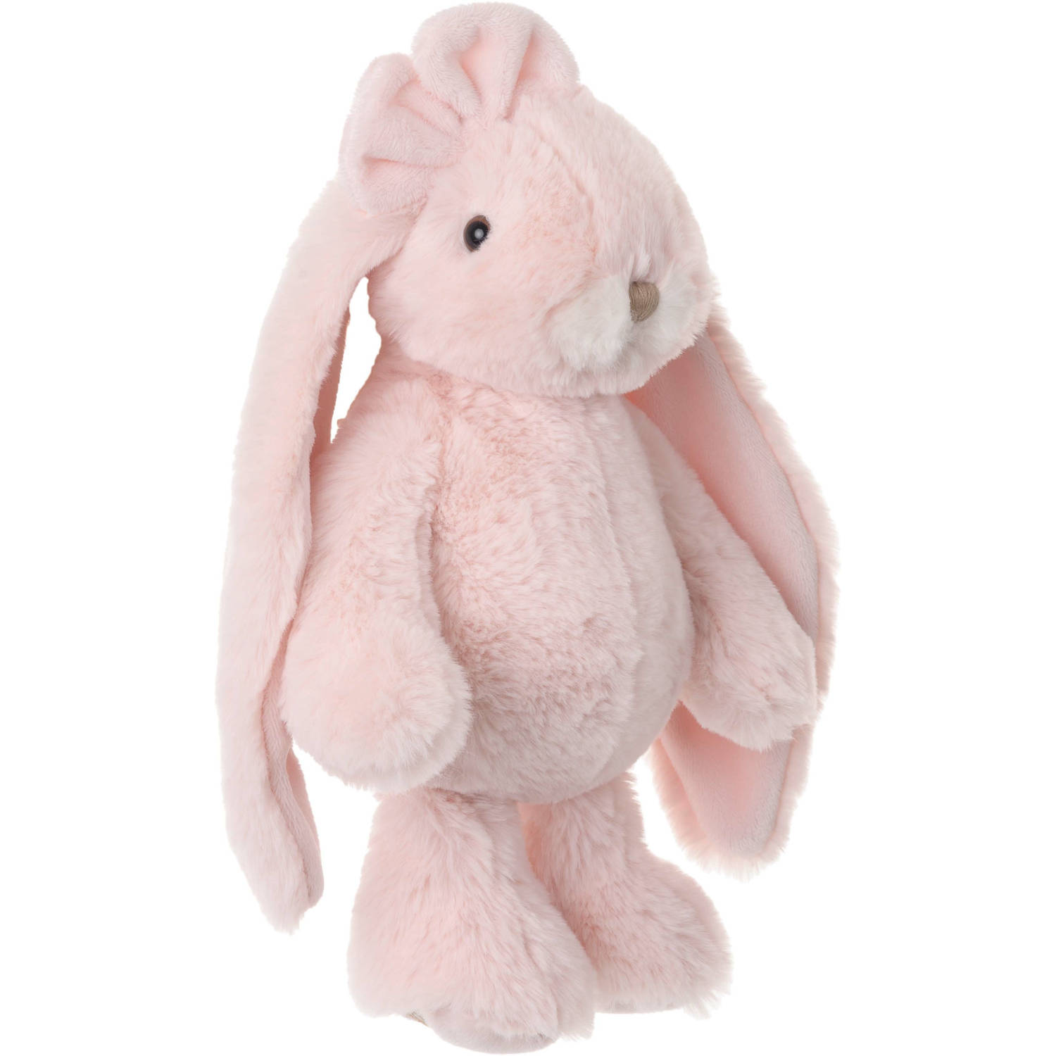 Bukowski pluche konijn knuffeldier - lichtroze - staand - 30 cm - Luxe kwaliteit knuffels