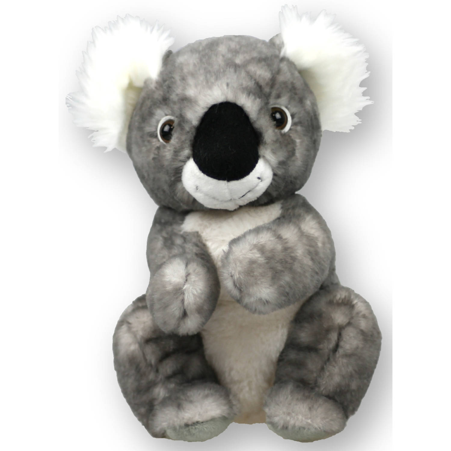 Inware pluche koala beer knuffeldier grijs zittend 22 cm Knuffel boederijdieren