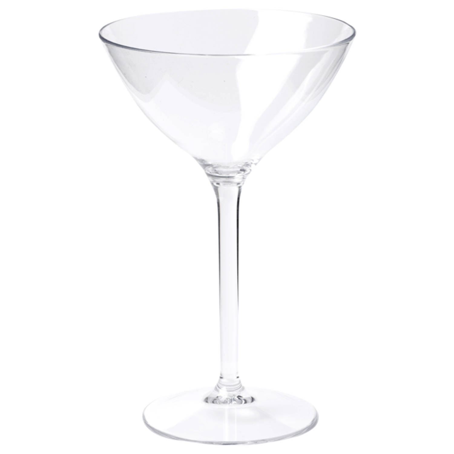 Depa Cocktail/Martini glazen - 4x - transparant - onbreekbaar kunststof - 300 ml - Feest glazen