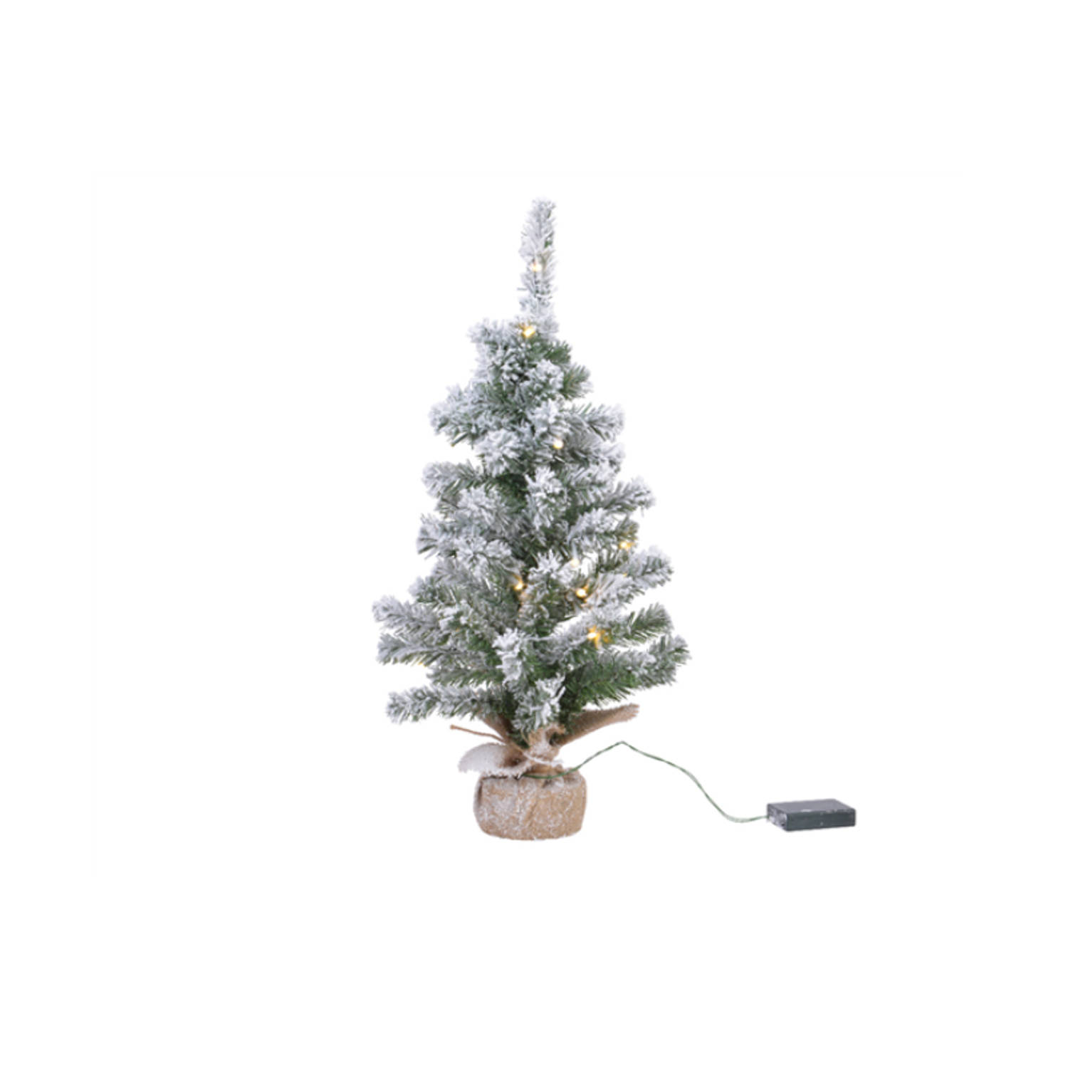 Besneeuwde miniboompjes-kunst kerstbomen met licht 45 cm Kunstkerstboom