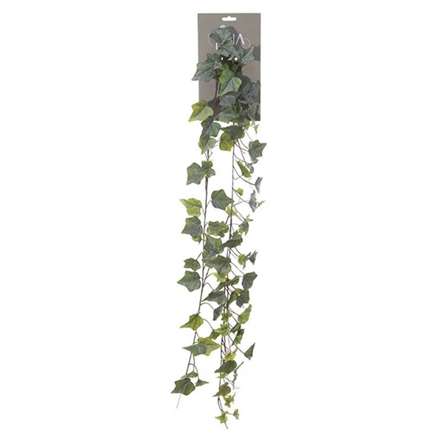 Louis Maes kunstplant blaadjes slinger Klimop/hedera - groen - 180 cm - Klimplanten