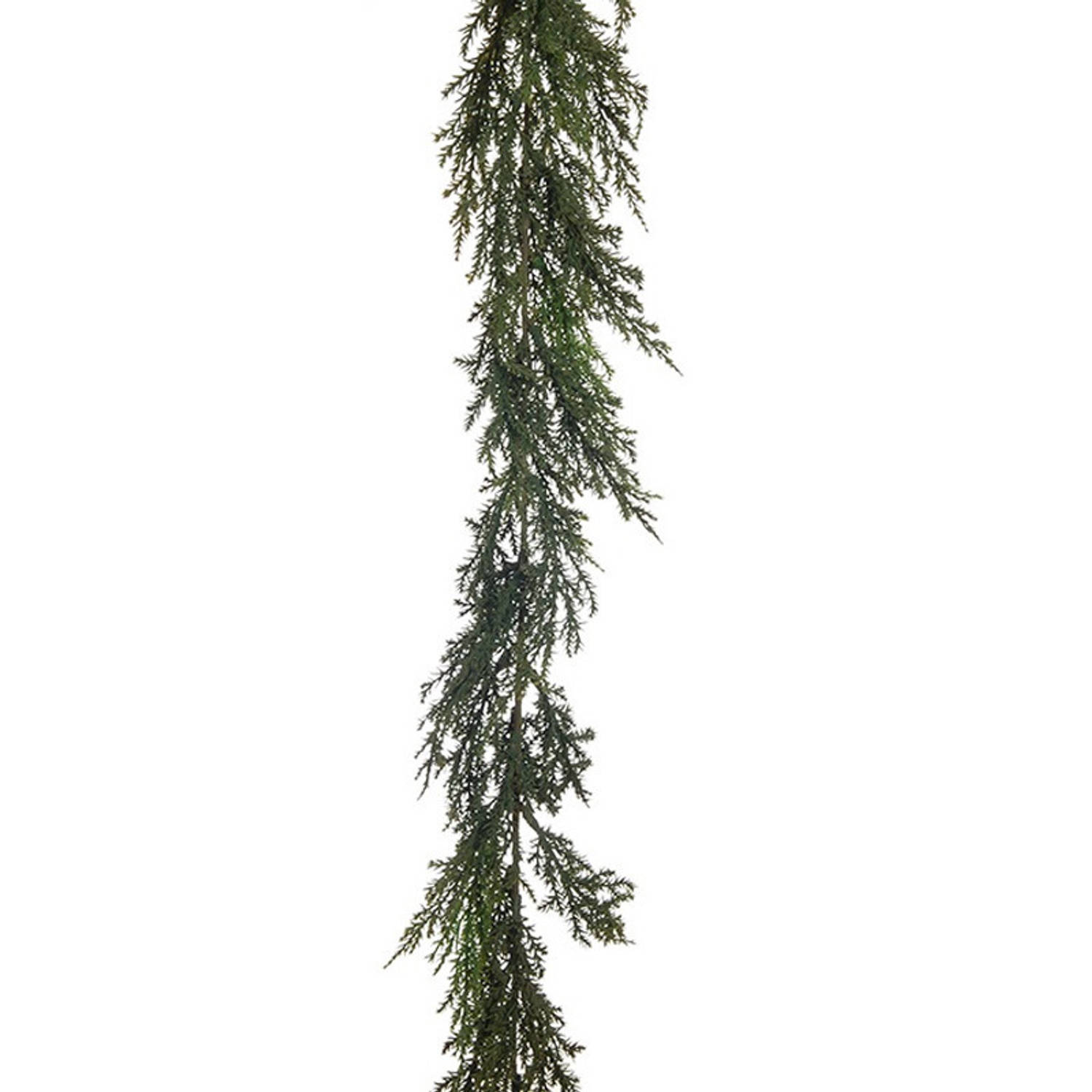 Louis Maes kunstplant takken slinger Cipres - groen - 180 cm - veel takjes - Cipressen