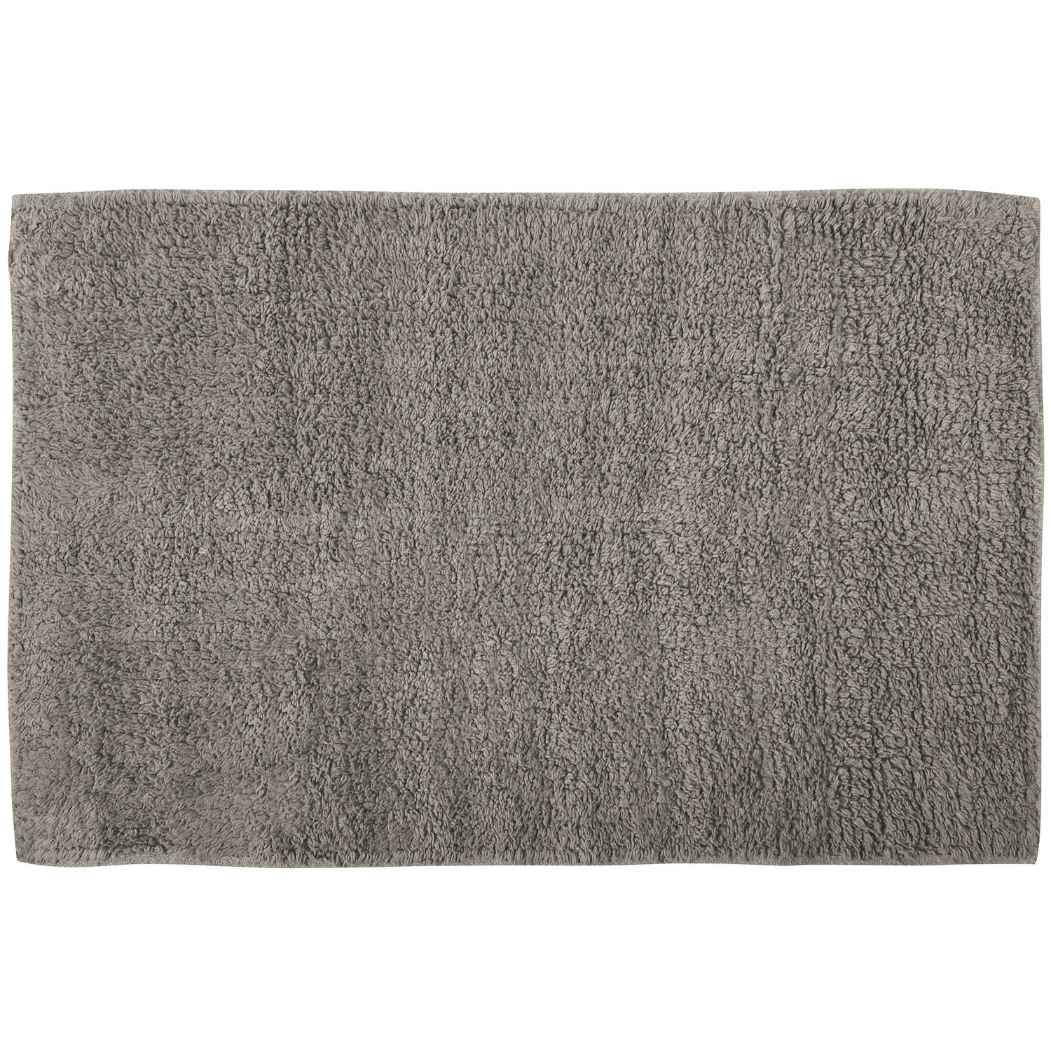 MSV Badkamerkleedje/badmat - voor op de vloer - taupe - 45 x 70 cm - polyester/katoen