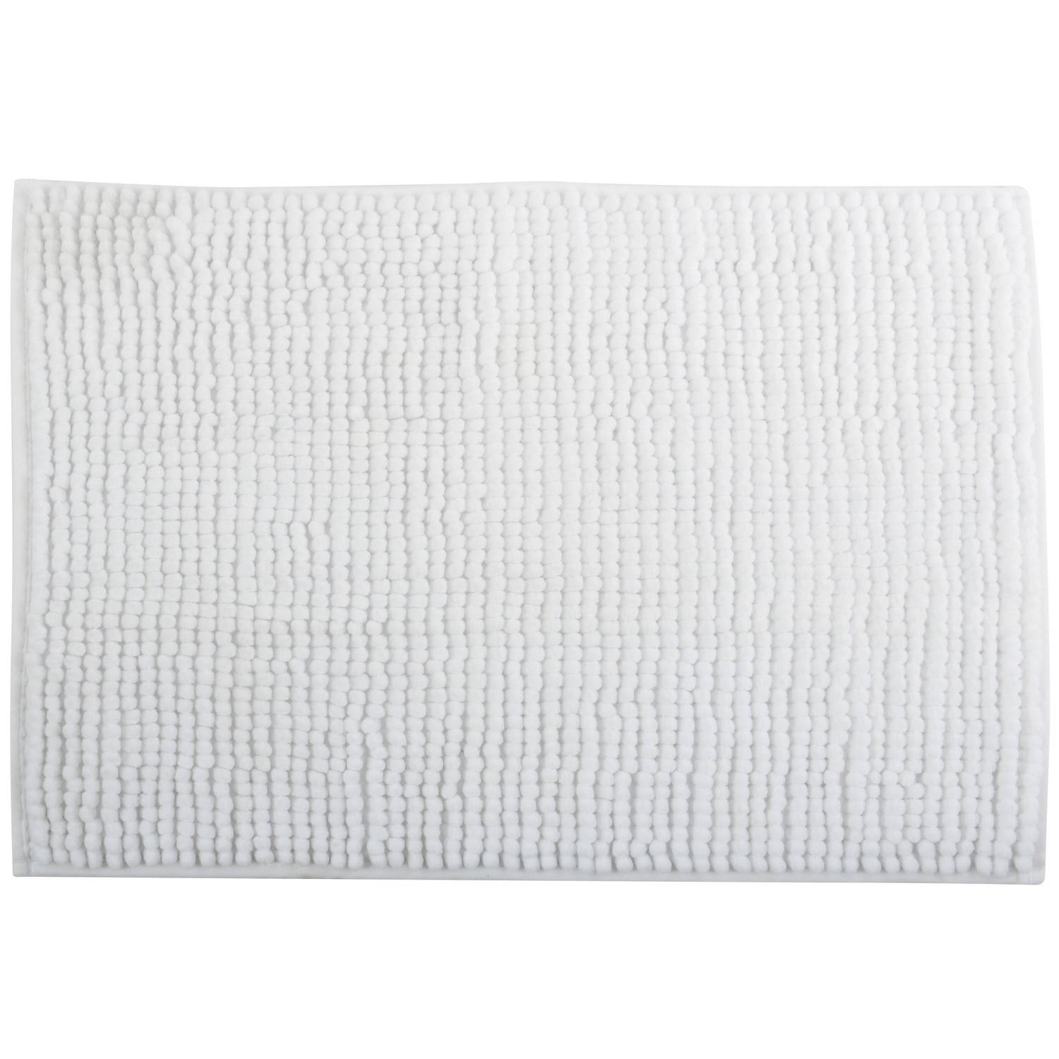 MSV Badkamerkleed-badmat voor op de vloer ivoor wit 40 x 60 cm Microvezel Badmatjes