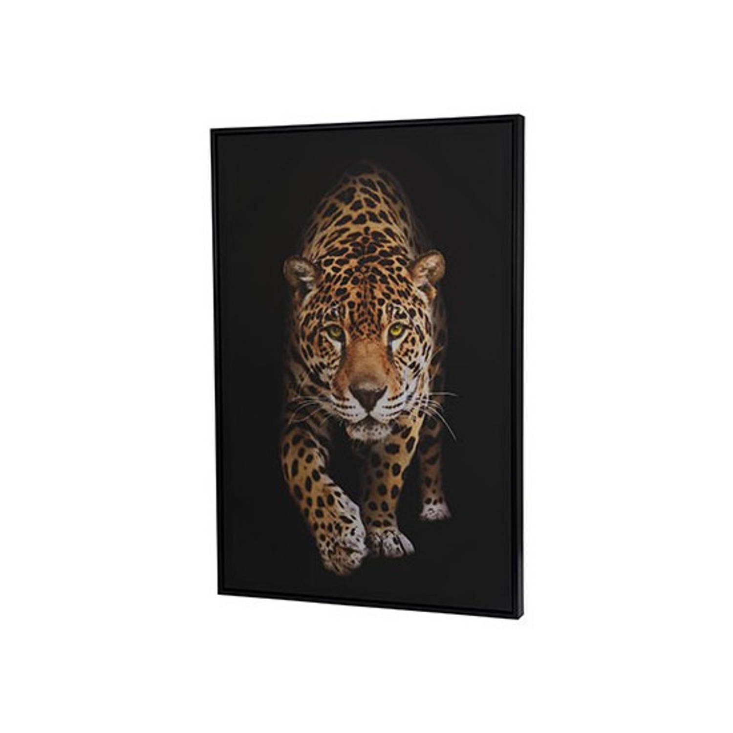 Canvas schilderij 90 x 60 cm luipaarden print Schilderijen
