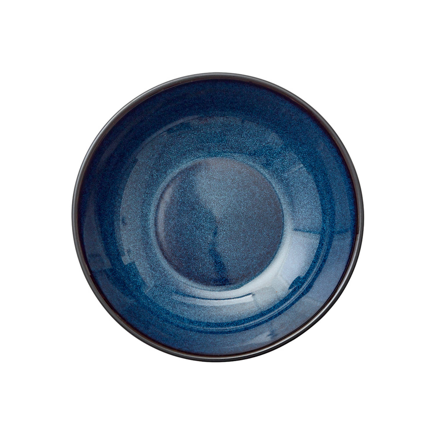 Bitz® 11193 set 6 stuks Pastaborden-diepe borden Ø 20 cm Zwart-Blauw