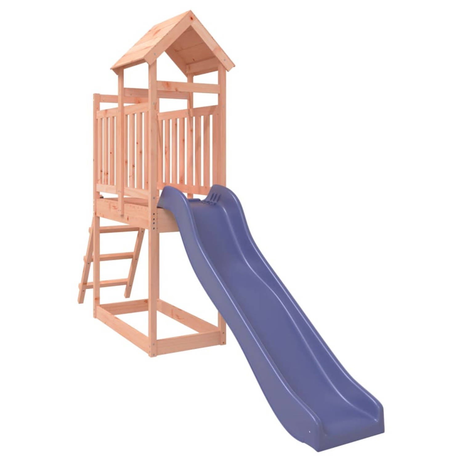 The Living Store Speeltoren - Materiaal- massief douglashout - Afmetingen- 110 x 64 x 214 cm - Kenen- 1x speeltoren - 1x ladder - 1x golvende glijbaan - Voor kinderen van 3-8 jaar